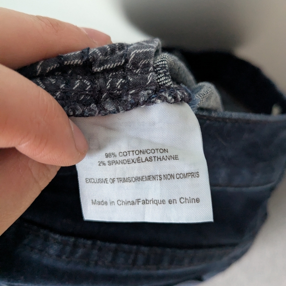 Tory Burch Cropped Skinny Jeans Dark Blue Wash – Size 28 - Picture 7 of 8